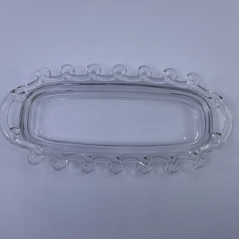 Heisey Lariat Butter Dish Pattern #1540 VINTAGE 1942-1957 Exceptional Condition